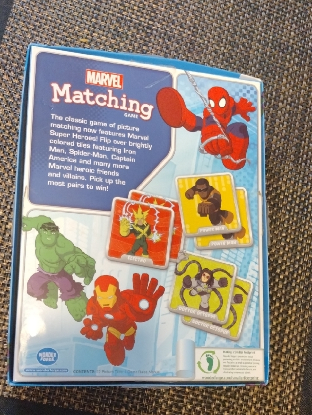 Marvel Matching Game - Red, Blue, Green Artwork - Picture 8 of 10